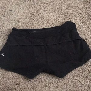 Black lulu lemon shorts never worn!